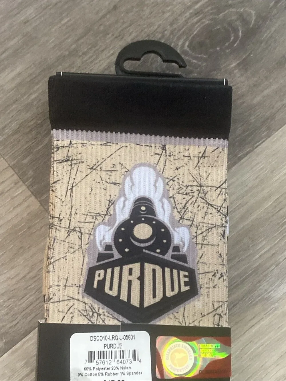 Purdue University Boilermaker Socks Men’s Large (US 9-12) TCK Sports proDRI Soft